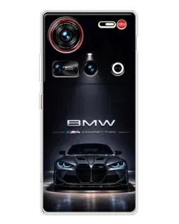 Чохол для ZTE Nubia Z70 Ultra з картинкою «BMW крізь нічне місто»