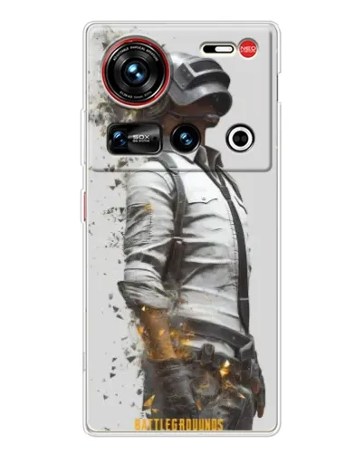 Чохол для ZTE Nubia Z70 Ultra з картинкою «PUBG — боєць у пилу»