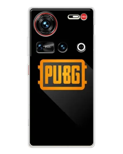 Чохол для ZTE Nubia Z70 Ultra з картинкою «PUBG — рамка лого»
