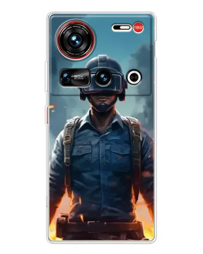 Чохол для ZTE Nubia Z70 Ultra з картинкою «PUBG — реалістичний герой»