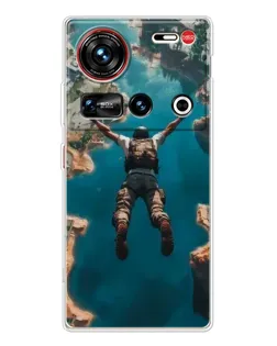 Чохол для ZTE Nubia Z70 Ultra з картинкою «PUBG — вільне падіння»