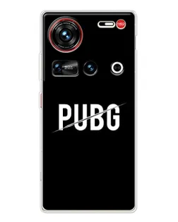 Чохол для ZTE Nubia Z70 Ultra з картинкою «PUBG — білий логотип»