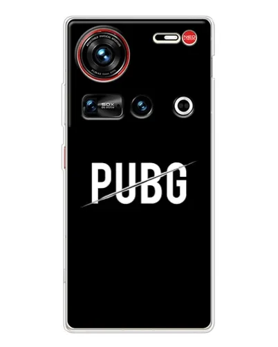 Чохол для ZTE Nubia Z70 Ultra з картинкою «PUBG — білий логотип»