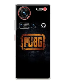 Чохол для ZTE Nubia Z70 Ultra з картинкою «PUBG — золотий логотип»