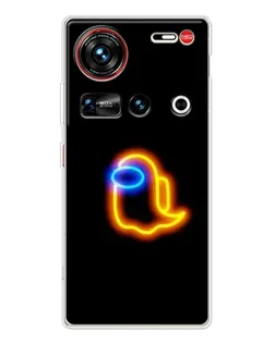 Чохол для ZTE Nubia Z70 Ultra з картинкою «Among Us неонове сяйво»