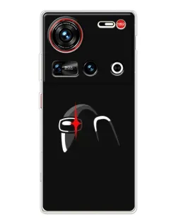 Чохол для ZTE Nubia Z70 Ultra з картинкою «Among Us шолом»