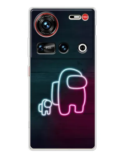 Чехол для ZTE Nubia Z70 Ultra с картинкой «Among Us неон-арт» Чехол для ZTE Nubia Z70 Ultra с картинкой «Among Us неон-арт»