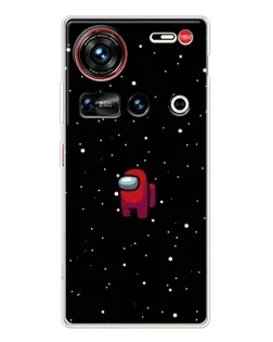 Чехол для ZTE Nubia Z70 Ultra с картинкой «Красный Among Us»
