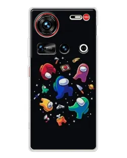 Чехол для ZTE Nubia Z70 Ultra с картинкой «Among Us космос»
