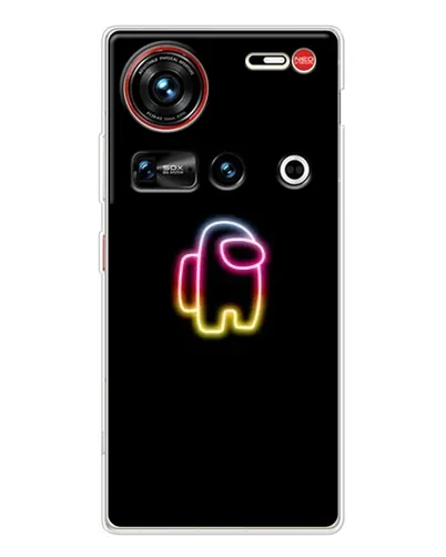 Чехол для ZTE Nubia Z70 Ultra с картинкой «Among Us градиент» Чехол для ZTE Nubia Z70 Ultra с картинкой «Among Us градиент»