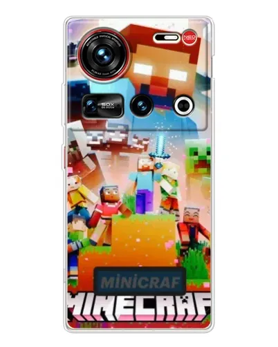 Чехол для ZTE Nubia Z70 Ultra с картинкой «Minecraft герои игры» Чехол для ZTE Nubia Z70 Ultra с картинкой «Minecraft герои игры»