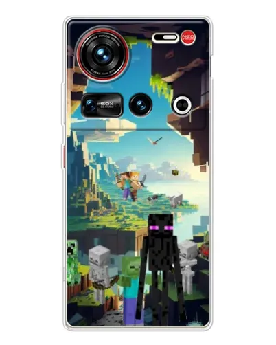 Чехол для ZTE Nubia Z70 Ultra с картинкой «Эндермен в лесу» Чехол для ZTE Nubia Z70 Ultra с картинкой «Эндермен в лесу»
