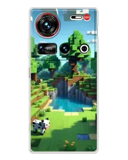 Чехол для ZTE Nubia Z70 Ultra с картинкой «Minecraft летний день»