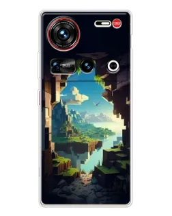 Чехол для ZTE Nubia Z70 Ultra с картинкой «Вид из пещеры»
