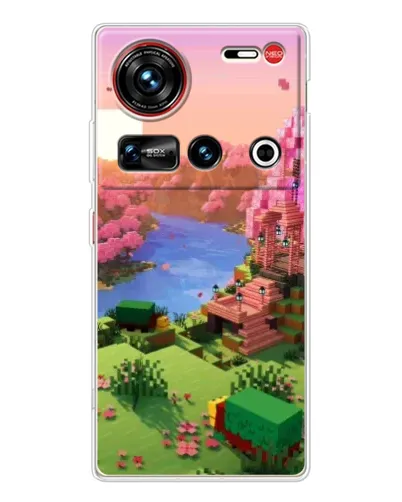 Чехол для ZTE Nubia Z70 Ultra с картинкой «Розовое дерево Minecraft» Чехол для ZTE Nubia Z70 Ultra с картинкой «Розовое дерево Minecraft»