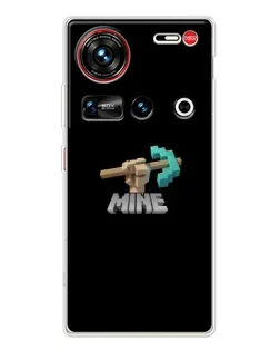 Чехол для ZTE Nubia Z70 Ultra с картинкой «Алмазная кирка»