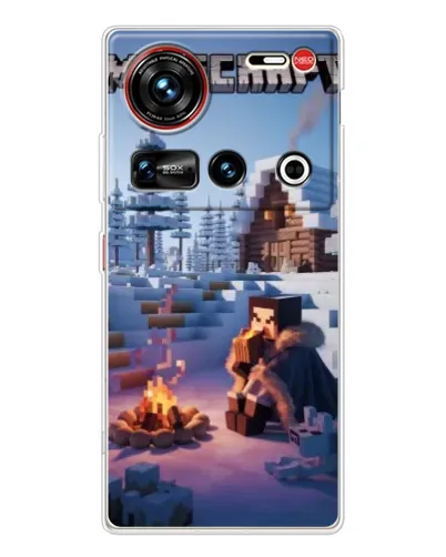 Чехол для ZTE Nubia Z70 Ultra с картинкой «Зимний Minecraft» Чехол для ZTE Nubia Z70 Ultra с картинкой «Зимний Minecraft»
