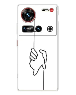 Чехол для ZTE Nubia Z70 Ultra с картинкой «Рука держит» Чехол для ZTE Nubia Z70 Ultra с картинкой «Рука держит»