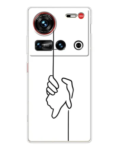 Чехол для ZTE Nubia Z70 Ultra с картинкой «Рука держит»