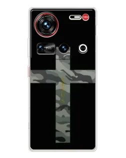 Чехол для ZTE Nubia Z70 Ultra с картинкой «Милитари Крест»