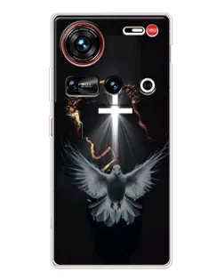 Чехол для ZTE Nubia Z70 Ultra с картинкой «Голубь и Свет»