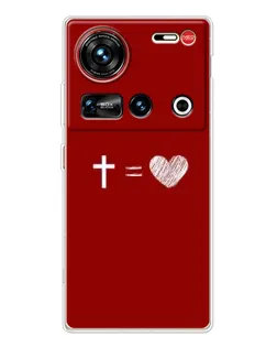 Чехол для ZTE Nubia Z70 Ultra с картинкой «Уравнение любви»