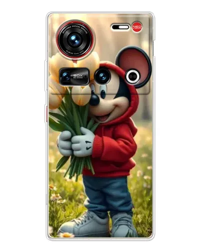 Чохол для ZTE Nubia Z70 Ultra з картинкою «Міккі з тюльпанами» Чохол для ZTE Nubia Z70 Ultra з картинкою «Міккі з тюльпанами»