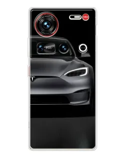 Чохол для ZTE Nubia Z70 Ultra з картинкою «Tesla Model S Look»