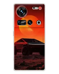 Чохол для ZTE Nubia Z70 Ultra з картинкою «Cybertruck на Марсі»