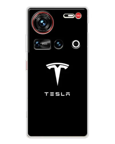 Чохол для ZTE Nubia Z70 Ultra з картинкою «Tesla White Logo» Чохол для ZTE Nubia Z70 Ultra з картинкою «Tesla White Logo»