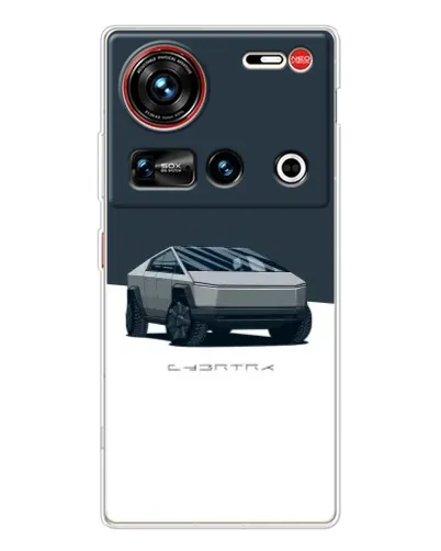 Чохол для ZTE Nubia Z70 Ultra з картинкою «Сріблястий Cybertruck Tesla» Чохол для ZTE Nubia Z70 Ultra з картинкою «Сріблястий Cybertruck Tesla»