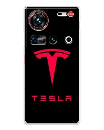 Чохол для ZTE Nubia Z70 Ultra з картинкою «Tesla Red Logo» Чохол для ZTE Nubia Z70 Ultra з картинкою «Tesla Red Logo»