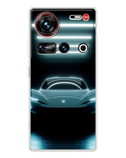 Чохол для ZTE Nubia Z70 Ultra з картинкою «Tesla в неоні» Чохол для ZTE Nubia Z70 Ultra з картинкою «Tesla в неоні»
