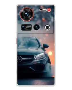 Чохол для ZTE Nubia Z70 Ultra з картинкою «Mercedes — нічне місто»