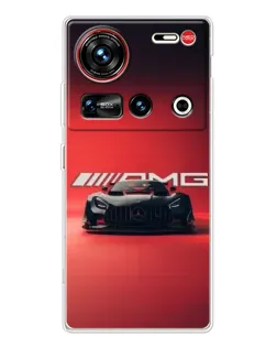 Чехол для ZTE Nubia Z70 Ultra с картинкой «Mercedes AMG — красная линия»