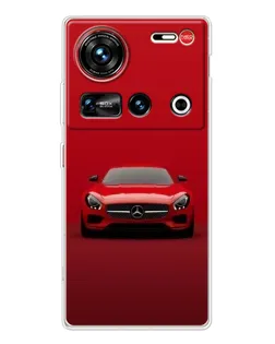 Чехол для ZTE Nubia Z70 Ultra с картинкой «Красный Mercedes AMG»