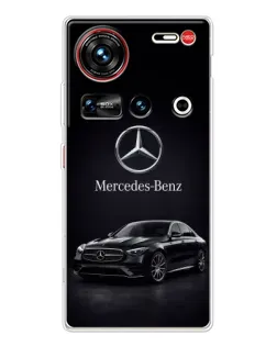 Чехол для ZTE Nubia Z70 Ultra с картинкой «Mercedes — решетка радиатора»