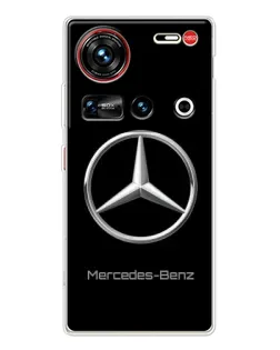 Чехол для ZTE Nubia Z70 Ultra с картинкой «Mercedes Silver Logo»
