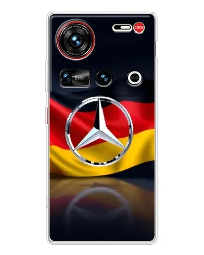 Чехол для ZTE Nubia Z70 Ultra с картинкой «Mercedes — флаг Германии» Чехол для ZTE Nubia Z70 Ultra с картинкой «Mercedes — флаг Германии»