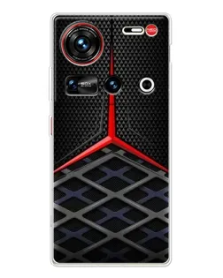Чехол для ZTE Nubia Z70 Ultra с картинкой «Mercedes Carbon Grid»