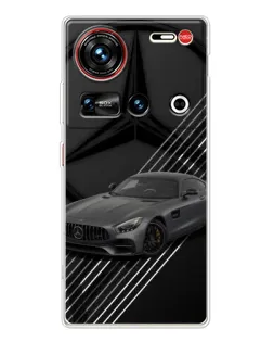 Чехол для ZTE Nubia Z70 Ultra с картинкой «Mercedes AMG — графика»