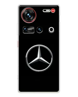 Чехол для ZTE Nubia Z70 Ultra с картинкой «Mercedes классический лого»
