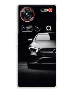 Чехол для ZTE Nubia Z70 Ultra с картинкой «Свет фар Mercedes»