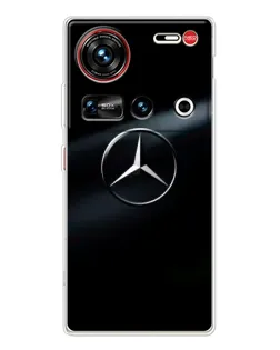 Чохол для ZTE Nubia Z70 Ultra з картинкою «Mercedes на металі» Чохол для ZTE Nubia Z70 Ultra з картинкою «Mercedes на металі»