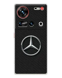 Чохол для ZTE Nubia Z70 Ultra з картинкою «Карбоновий Mercedes стиль» Чохол для ZTE Nubia Z70 Ultra з картинкою «Карбоновий Mercedes стиль»