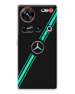 Чохол для ZTE Nubia Z70 Ultra з картинкою «Спортивні лінії Mercedes» Чохол для ZTE Nubia Z70 Ultra з картинкою «Спортивні лінії Mercedes»