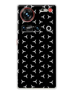 Чохол для ZTE Nubia Z70 Ultra з картинкою «Mercedes паттерн зірок» Чохол для ZTE Nubia Z70 Ultra з картинкою «Mercedes паттерн зірок»