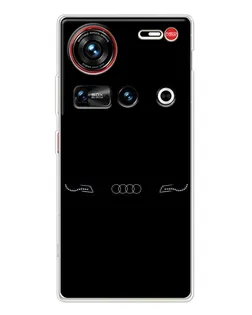 Чохол для ZTE Nubia Z70 Ultra з картинкою «Audi — світловий підпис»