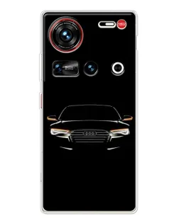 Чехол для ZTE Nubia Z70 Ultra с картинкой «Audi — ночной контур»