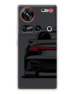 Чехол для ZTE Nubia Z70 Ultra с картинкой «Задняя часть Audi — арт»